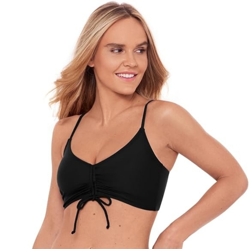 Black Women's Swim Top